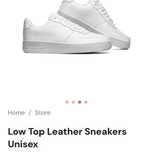 CUSTOM WHITE Low Top Gym Sneakers