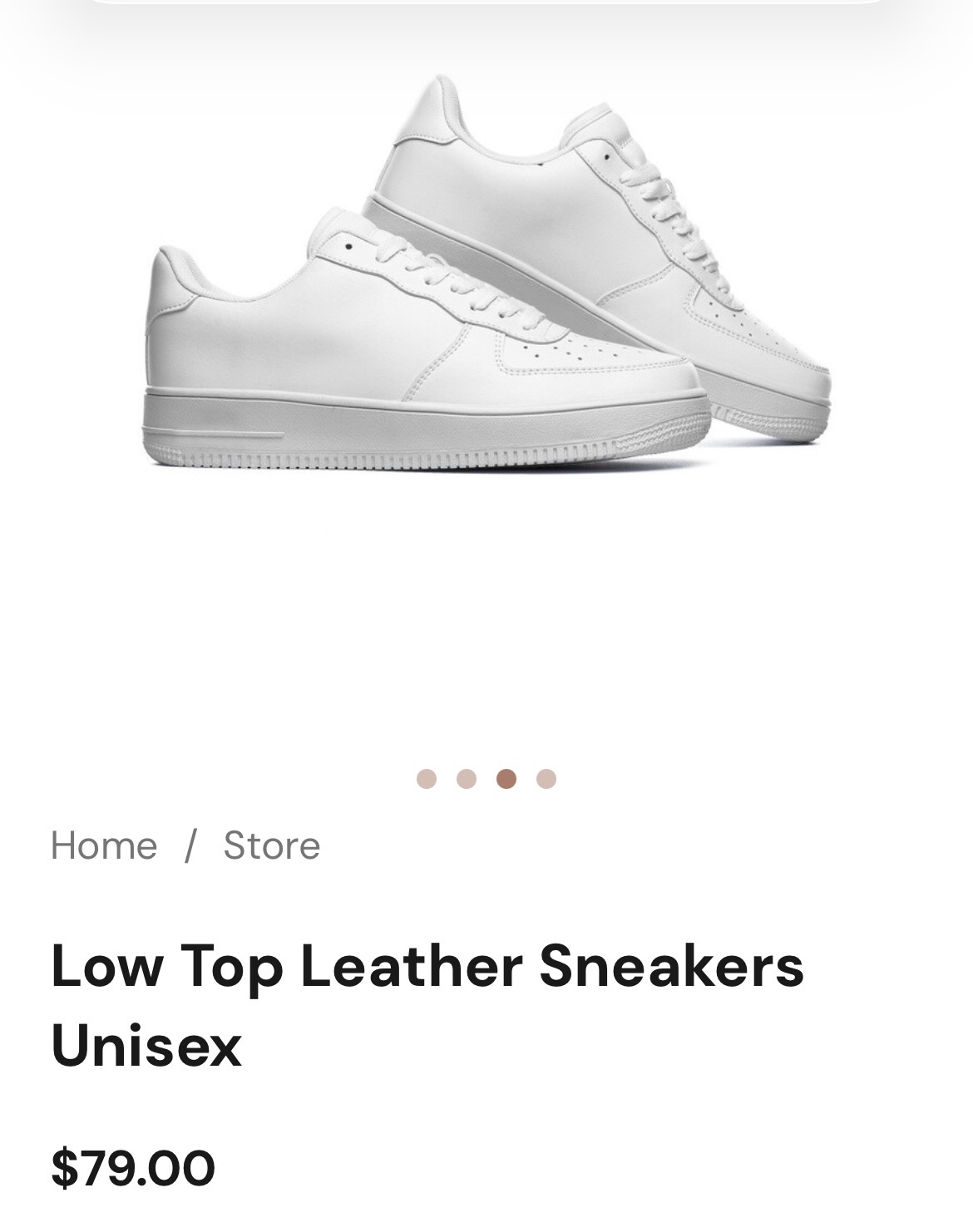 CUSTOM WHITE Low Top Gym Sneakers