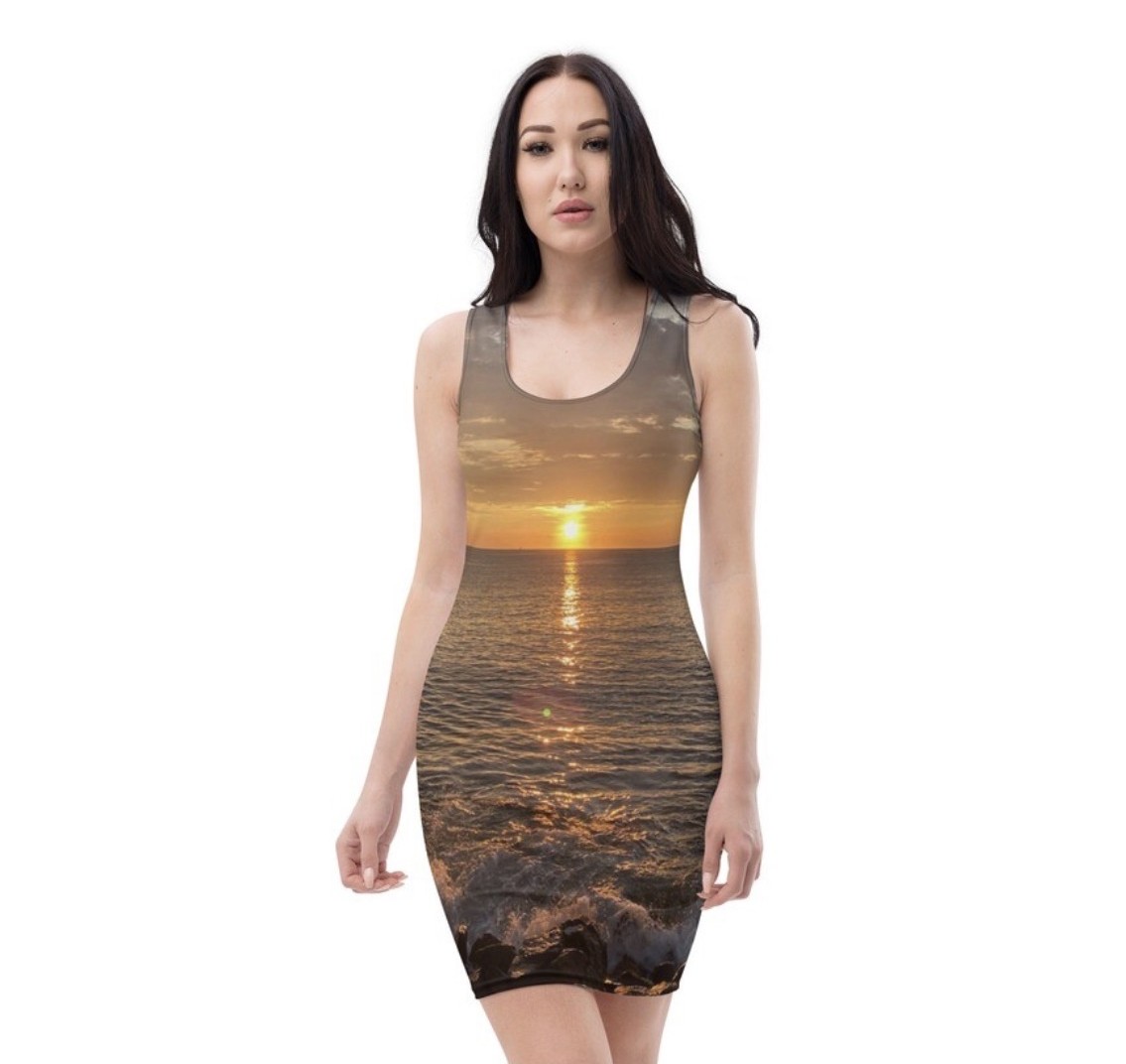 OCEAN VIEW Sublimation Cut and Sew Dress