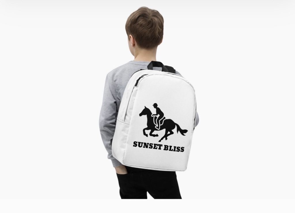 SUNSET BLISS RIDER Minimalist Backpack